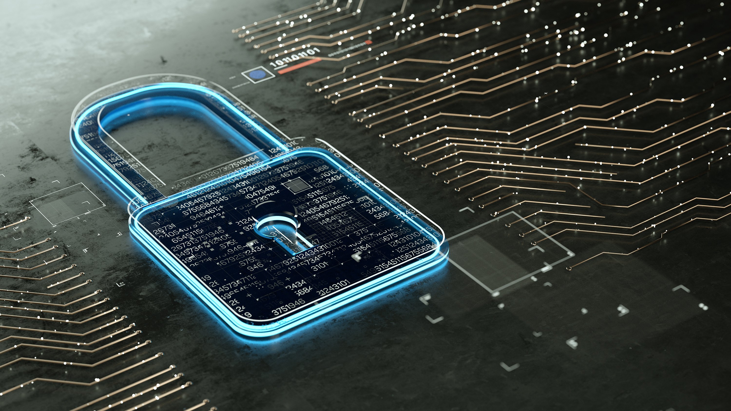 Cybersecurity-padlock
