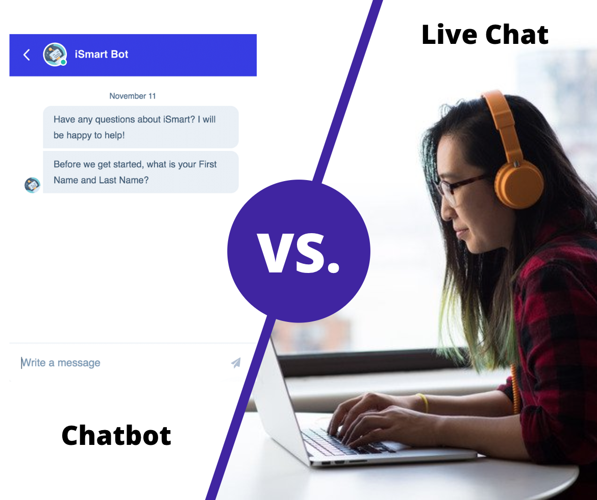 Chatbot vs. Live Chat for Conversions